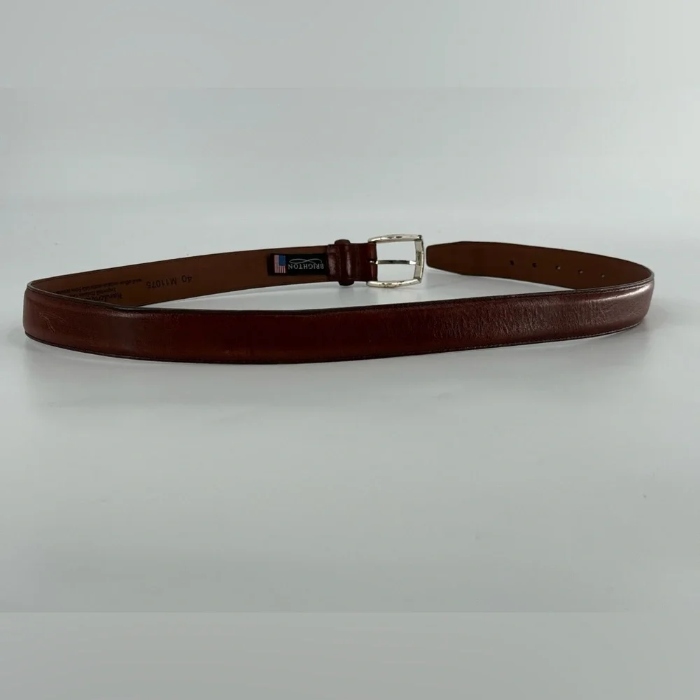 Vintage Brighton Men’s Brown Leather Belt‎ 40